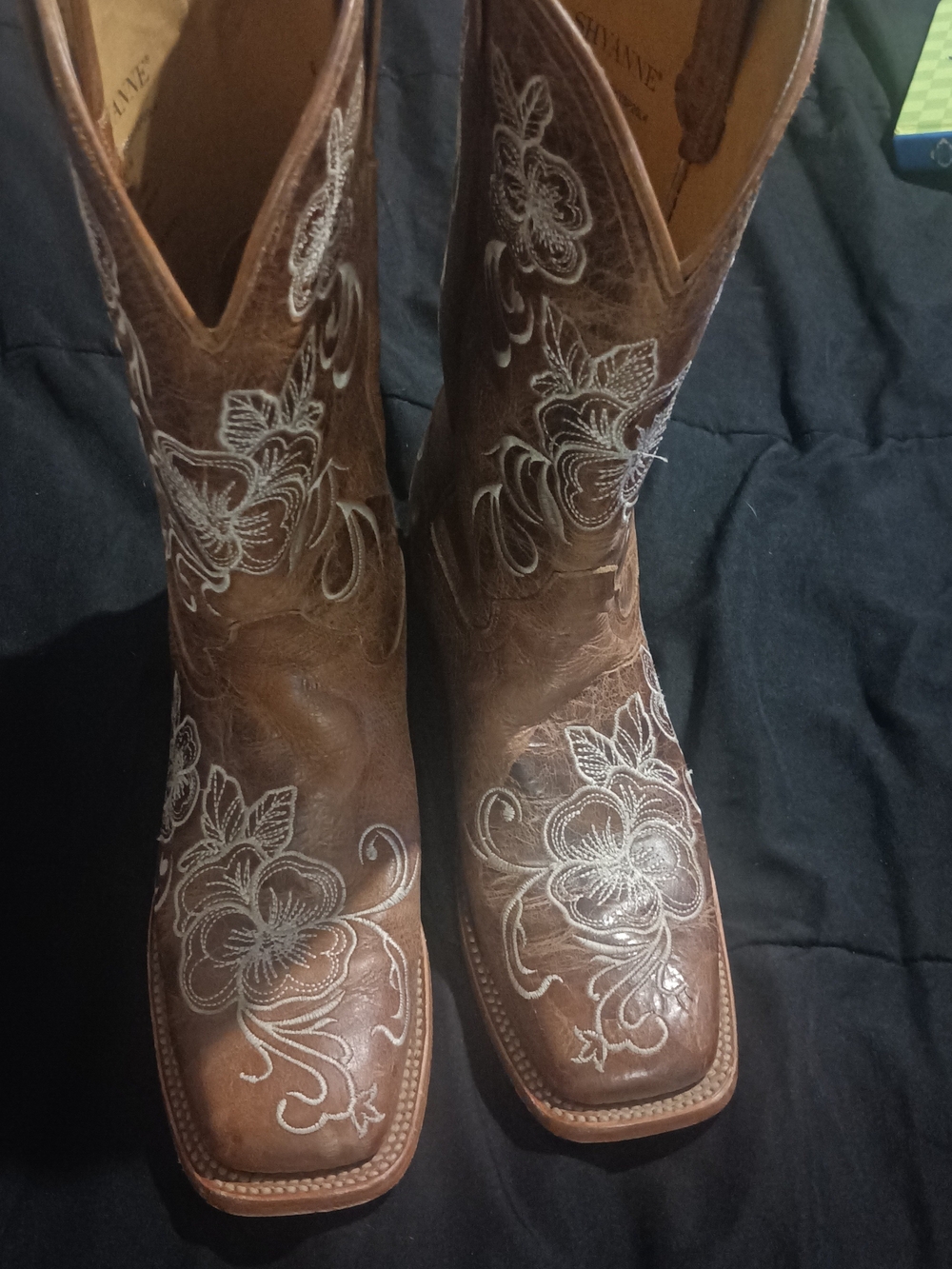 Shyanne Brown Leather Pull-On Western Boot